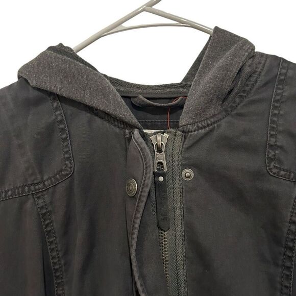 Abercrombie Spacedye Gray Black Contrast Utility military Size M - Picture 5 of 14